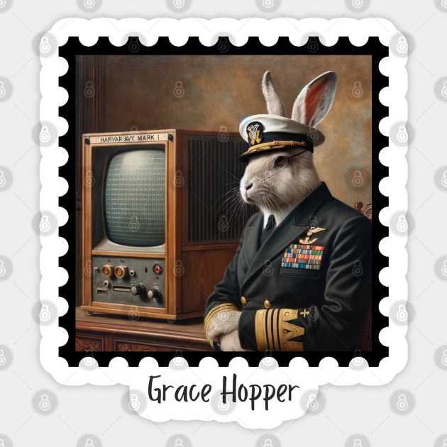 Grace Hopper (Rabbit) Sticker by EarthisticWear